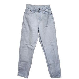 Vintage Lee 80s Light Stone Washed Tapered Leg Relaxed Fit Jeans Size 7M